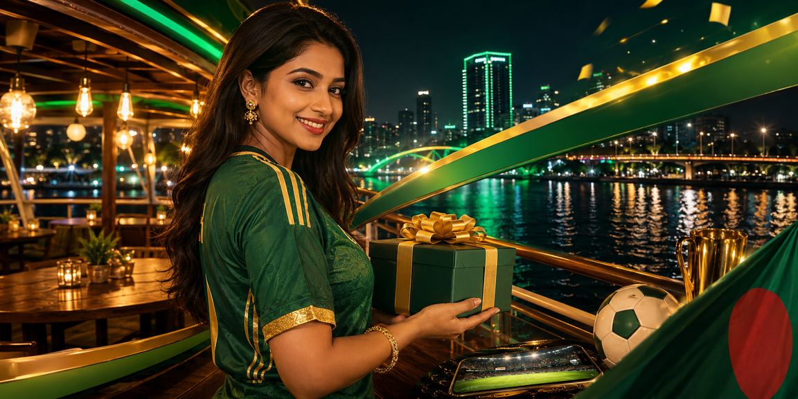 ঢাকায় একজন নারী মোবাইলে ক্যাশব্যাক বোনাস চেক করছেন